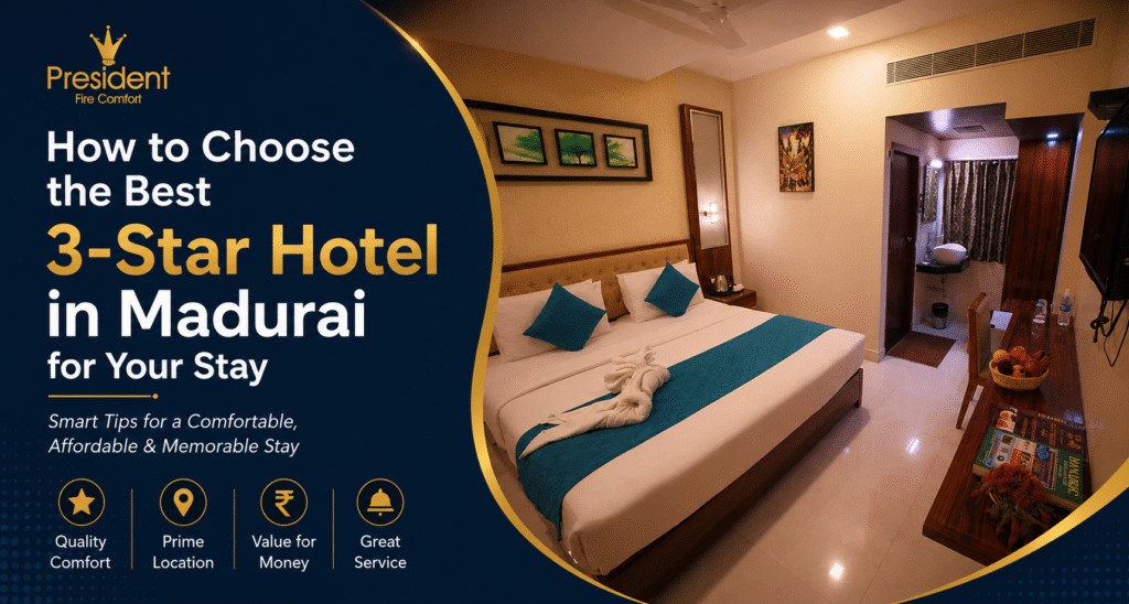 The Hotel President - How to Choose the Best 3-Star Hotel in Madurai for Your Stay